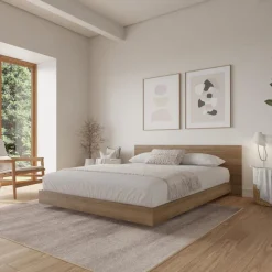 Nexera Queen Platform Bed with Headboard (60