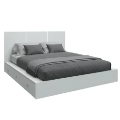 SUA-V Queen Platform Bed with Headboard (60