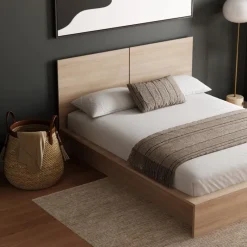 Nexera Queen Platform Bed with Headboard (60