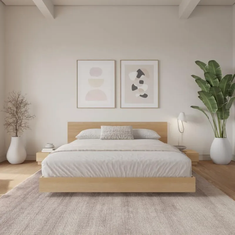 Nexera Queen Platform Bedroom Set (60") - 4 pcs -