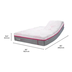 LOOP Queen Plush Split-Head Mattress-in-a-Box with Nano Pocket Coils - 60"