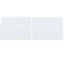 Nexera Queen Size Panoramic Panel Headboard, -