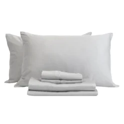 Queen Split-Head Bamboo Rayon Bed Sheet Set -