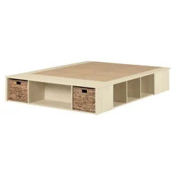 Meubles South Shore Queen Storage Bed and Baskets (60") - South Shore
