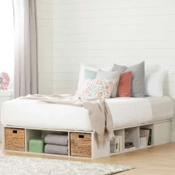 Meubles South Shore Queen Storage Bed and Baskets (60
