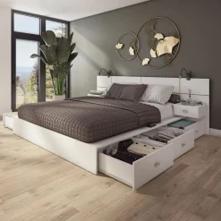 SUA-V Queen Storage Bedroom Set with 6-Drawer Storage (60