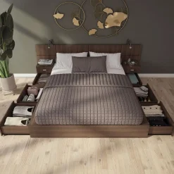SUA-V Queen Storage Bedroom Set with 6-Drawer Storage (60
