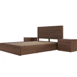 Nexera Queen Storage Bedroom Set (60") - 4 pcs -