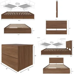 Nexera Queen Storage Bedroom Set (60
