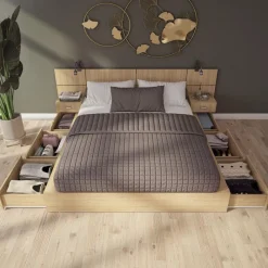 SUA-V Queen Storage Bedroom Set with 6-Drawer Storage (60