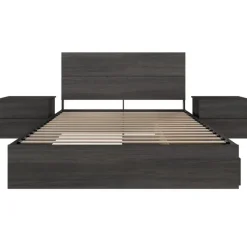 Nexera Queen Storage Bedroom Set (60") - 4 pcs -