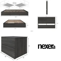 Nexera Queen Storage Bedroom Set (60") - 3 pcs -