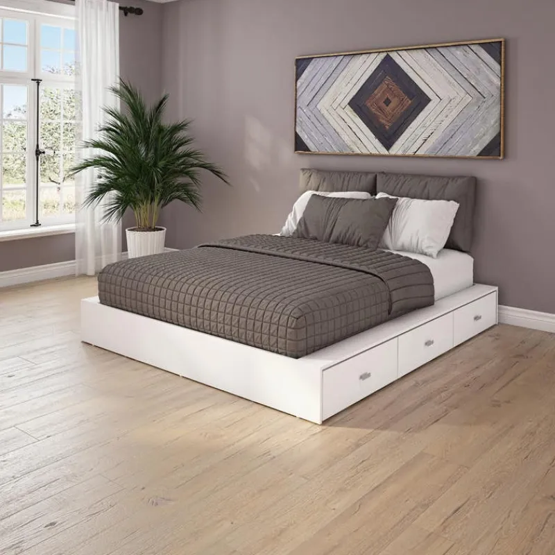 SUA-V Queen Storage Bedroom Set with 6-Drawer Storage (60") - 4 pcs