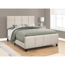 Monarch Queen Upholstered Bed with Headboard (60") -