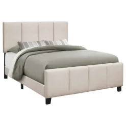 Monarch Queen Upholstered Bed with Headboard (60