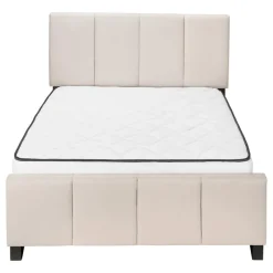 Monarch Queen Upholstered Bed with Headboard (60