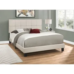 Monarch Queen Upholstered Bed with Headboard (60") -