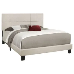 Monarch Queen Upholstered Bed with Headboard (60
