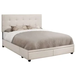 Monarch Queen Upholstered Bed with Headboard (60") -