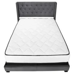 Monarch Queen Velvet Bed with Headboard (60