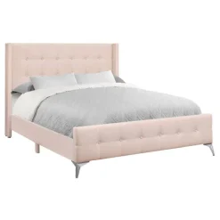Monarch Queen Velvet Bed with Headboard (60") -