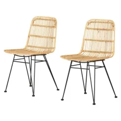 Meubles South Shore Rattan Dining Chair. Set Of 2 - South Shore