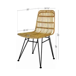 Meubles South Shore Rattan Dining Chair. Set Of 2 - South Shore