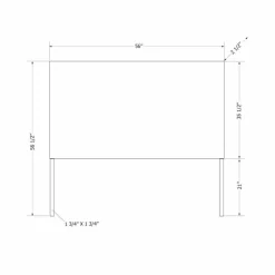 Meubles South Shore Rattan Headboard (54