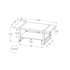 Monarch Rectangular Coffee Table -
