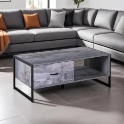 Rectangular Coffee Table with Storage