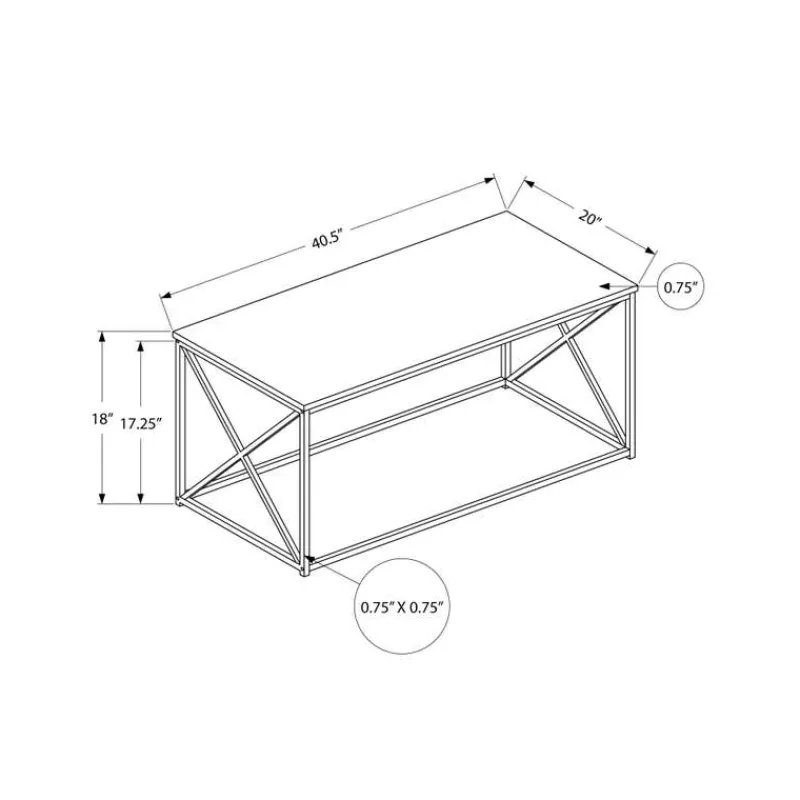 Monarch Rectangular Coffee Table -