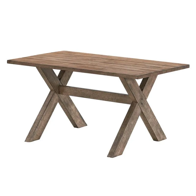 Rectangular Dining Table with 6 Chairs - Beige