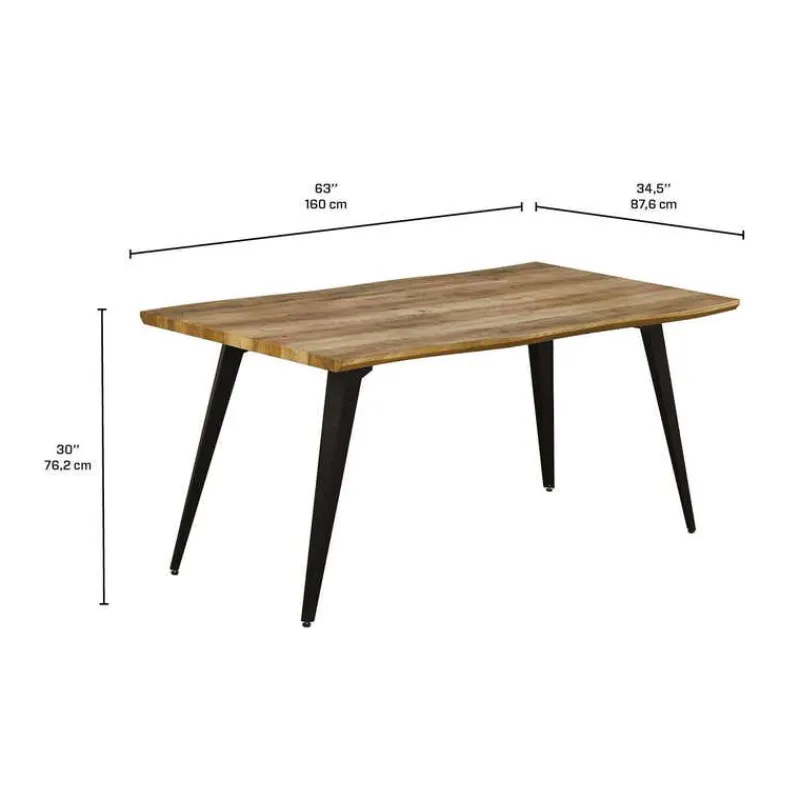 Rectangular Dining Table 63"