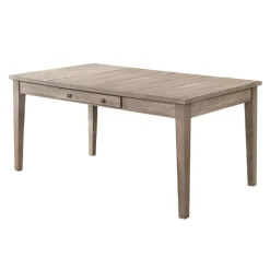 Rectangular Dining Table with Storage Compartments and 4 Chairs -