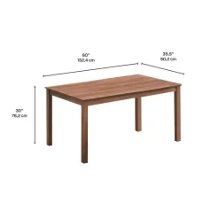 Rectangular Dining Table 60"