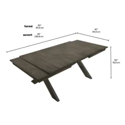 Rectangular Extendable Dining Table 66