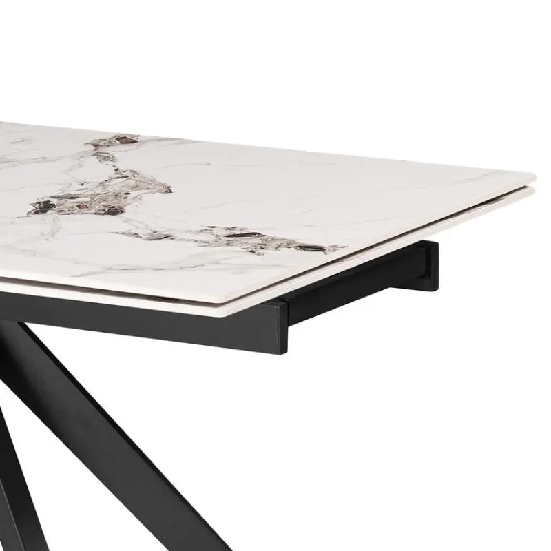 Rectangular Extendable Sintered Stone Dining Table 63" to 95"
