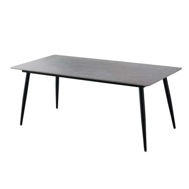 Rectangular Grey Sintered Stone Dining Table - 59"