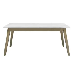 Rectangular Marble Top Dining Table 72"