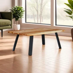 Rectangular Solid Wood Coffee Table