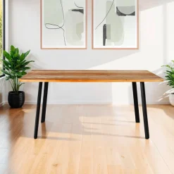Rectangular Solid Wood Dining Table - 67"
