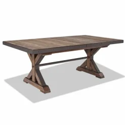 Rectangular Solid Wood Dining Table 79"