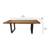 Rectangular Solid Wood Dining Table 84"