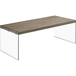 Monarch Rectangular Tempered Glass Coffee Table -