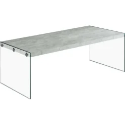 Monarch Rectangular Tempered Glass Coffee Table -