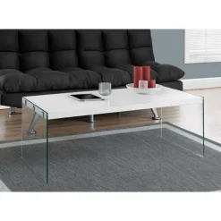 Monarch Rectangular Tempered Glass Coffee Table -