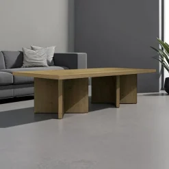 MEQ Rectangular X-Shaped Coffee Table