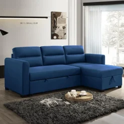 Reversible Sectional Bed with Storage -