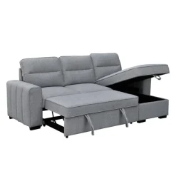 Reversible Sectional Bed with Chaise and Storage