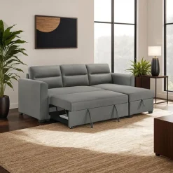 Reversible Sectional Bed with Storage -